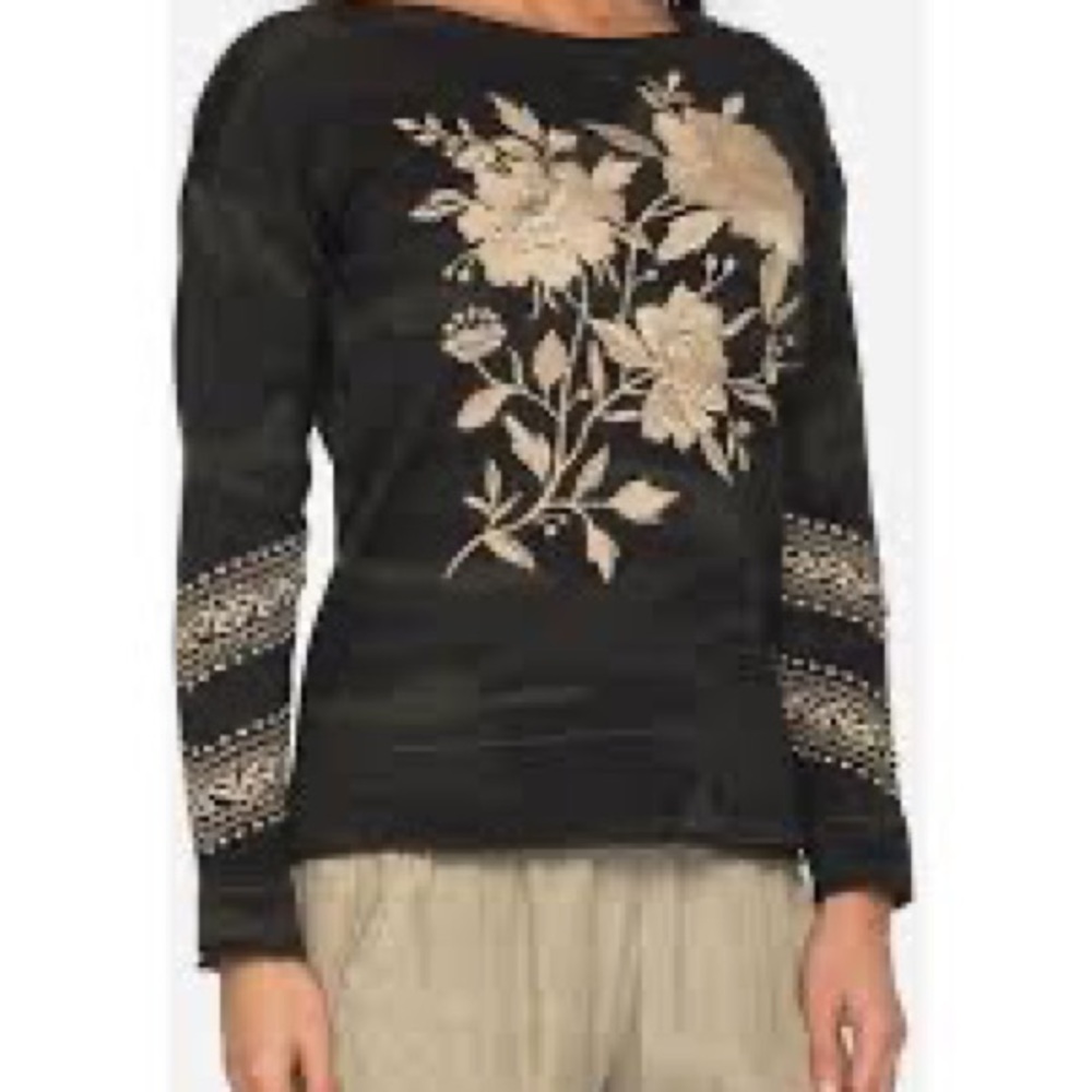 Johnny Was Magdalene Long Sleeve Shirt sz Medium